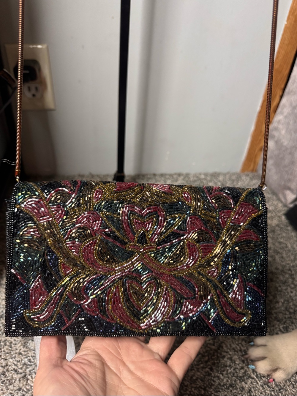 Beaded Multi-Color Evening Clutch
